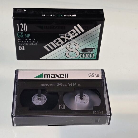 Maxell GX-MP 120 High Quality 8mm Camcorder Video Tape 2 Pack - Picture 1 of 2